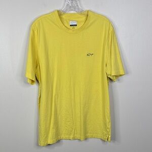 Greg Norman Collection Men's Size Large Yellow Short Sleeve Casual Tee